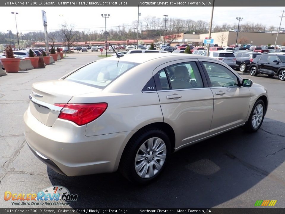 2014 Chrysler 200 LX Sedan Cashmere Pearl / Black/Light Frost Beige Photo #8