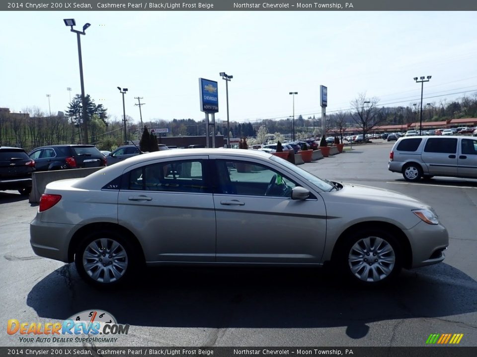 2014 Chrysler 200 LX Sedan Cashmere Pearl / Black/Light Frost Beige Photo #9