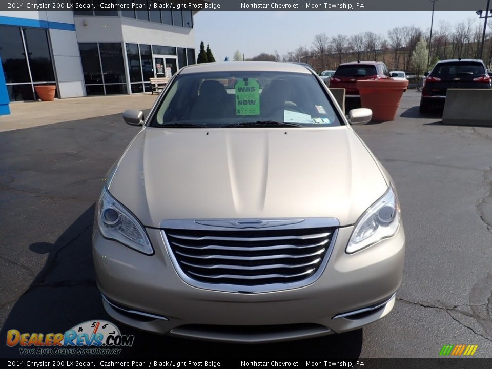 2014 Chrysler 200 LX Sedan Cashmere Pearl / Black/Light Frost Beige Photo #12