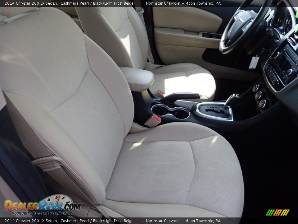 2014 Chrysler 200 LX Sedan Cashmere Pearl / Black/Light Frost Beige Photo #14