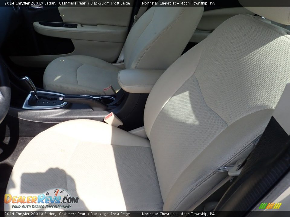 2014 Chrysler 200 LX Sedan Cashmere Pearl / Black/Light Frost Beige Photo #19