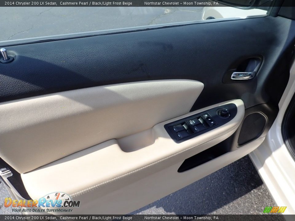 2014 Chrysler 200 LX Sedan Cashmere Pearl / Black/Light Frost Beige Photo #23