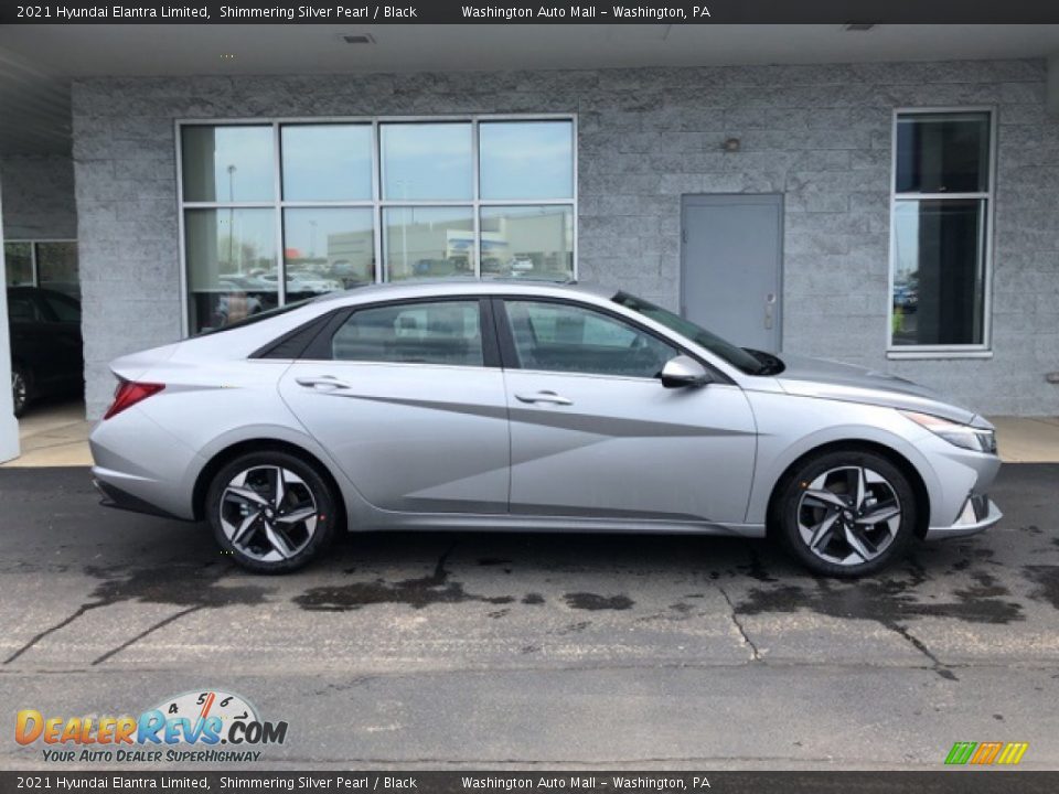 Shimmering Silver Pearl 2021 Hyundai Elantra Limited Photo #2