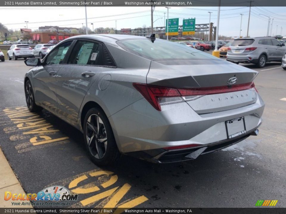 2021 Hyundai Elantra Limited Shimmering Silver Pearl / Black Photo #3