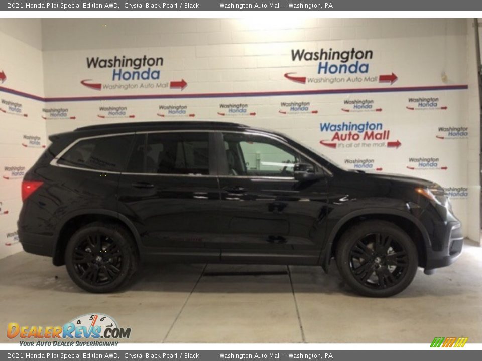 2021 Honda Pilot Special Edition AWD Crystal Black Pearl / Black Photo #1