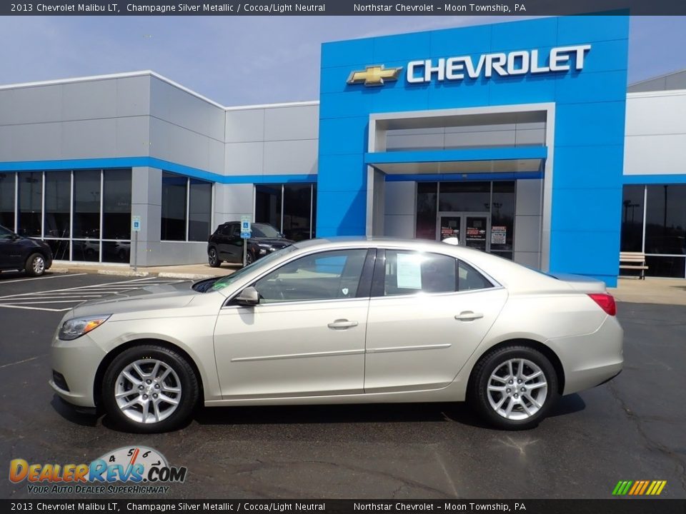 2013 Chevrolet Malibu LT Champagne Silver Metallic / Cocoa/Light Neutral Photo #3