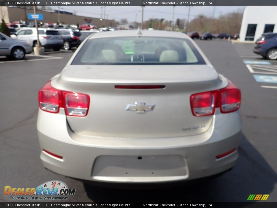 2013 Chevrolet Malibu LT Champagne Silver Metallic / Cocoa/Light Neutral Photo #6