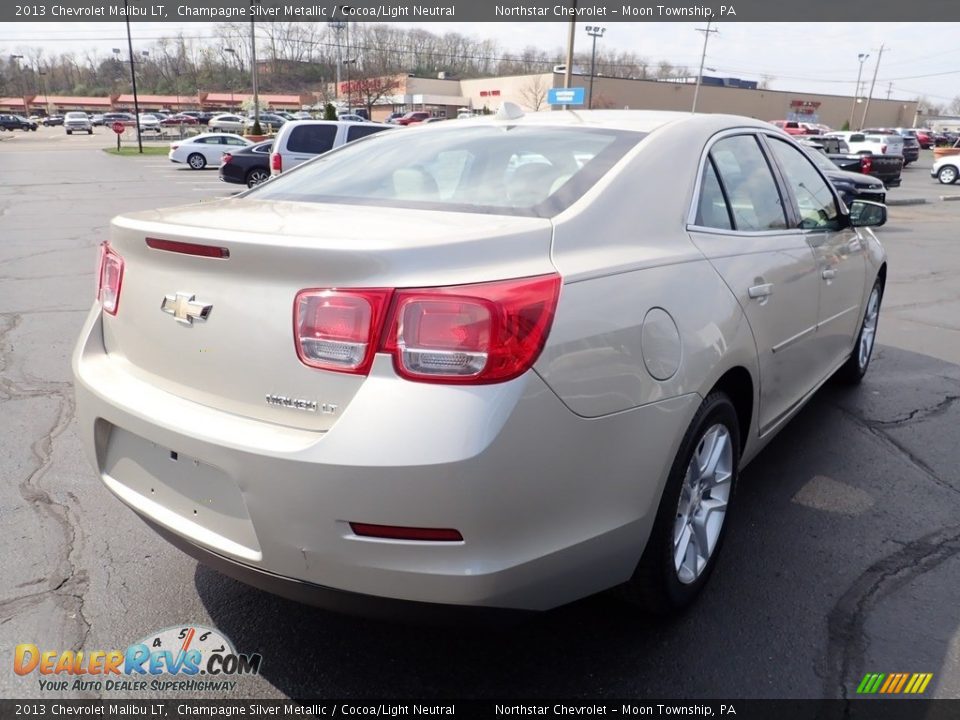 2013 Chevrolet Malibu LT Champagne Silver Metallic / Cocoa/Light Neutral Photo #8