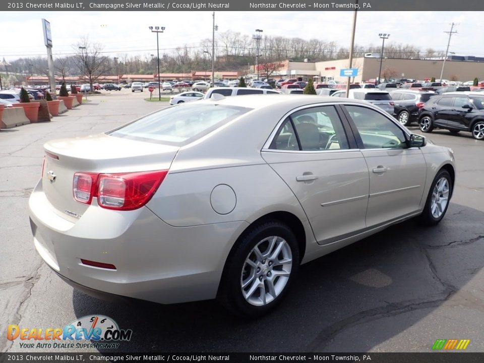 2013 Chevrolet Malibu LT Champagne Silver Metallic / Cocoa/Light Neutral Photo #9