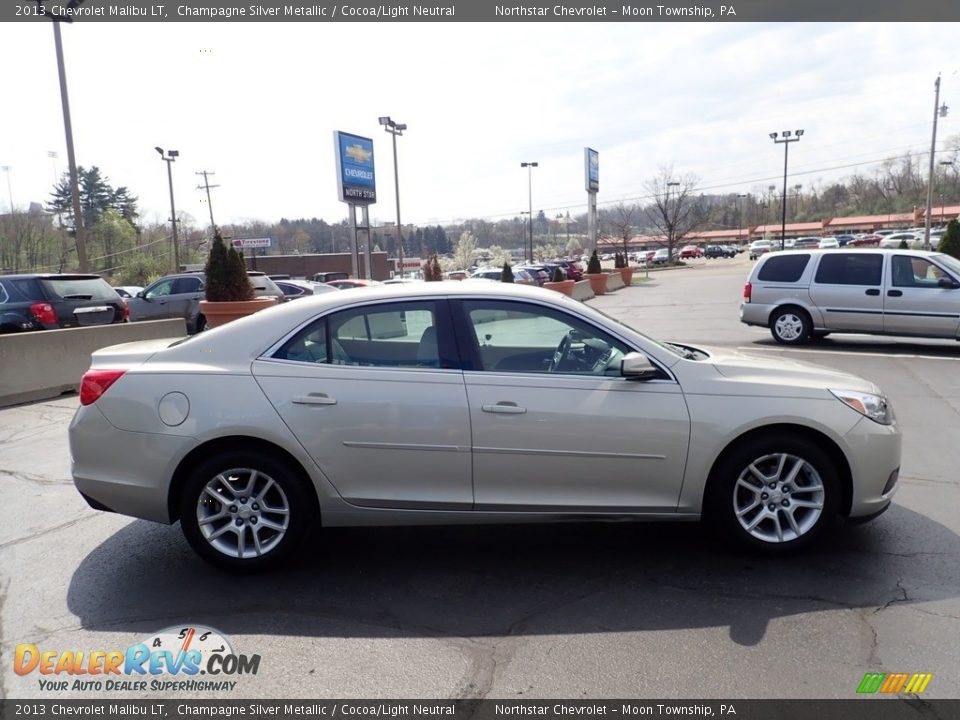 2013 Chevrolet Malibu LT Champagne Silver Metallic / Cocoa/Light Neutral Photo #10