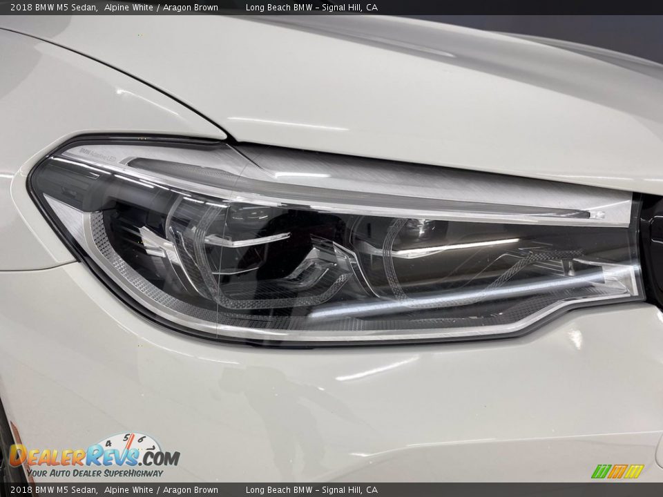 2018 BMW M5 Sedan Alpine White / Aragon Brown Photo #7