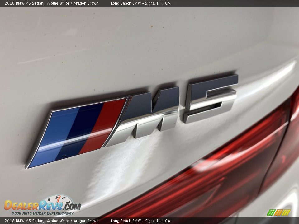 2018 BMW M5 Sedan Alpine White / Aragon Brown Photo #11