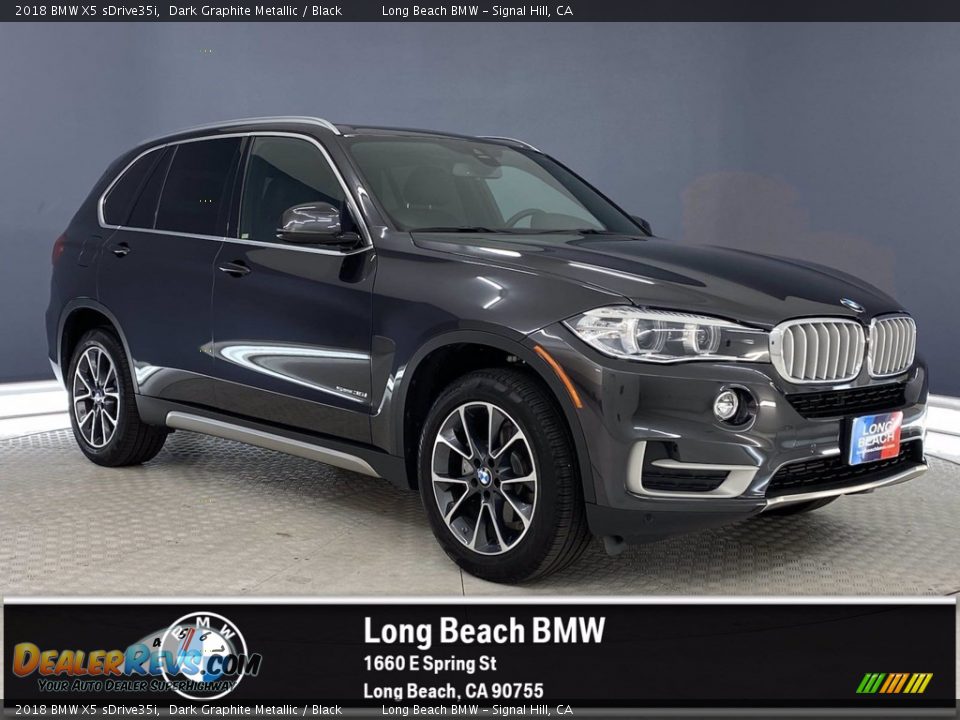 2018 BMW X5 sDrive35i Dark Graphite Metallic / Black Photo #1