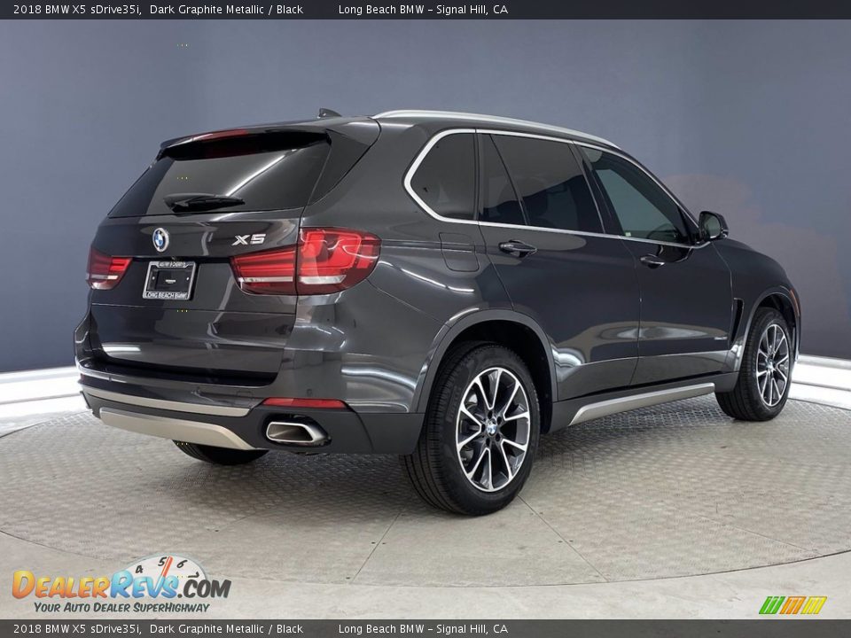 2018 BMW X5 sDrive35i Dark Graphite Metallic / Black Photo #5