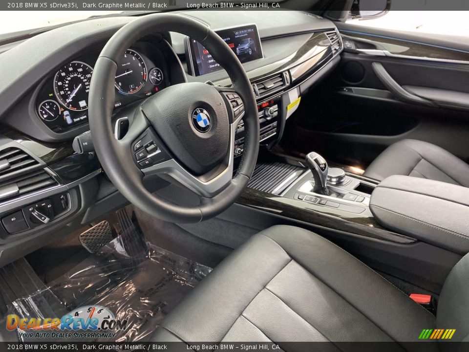 2018 BMW X5 sDrive35i Dark Graphite Metallic / Black Photo #16