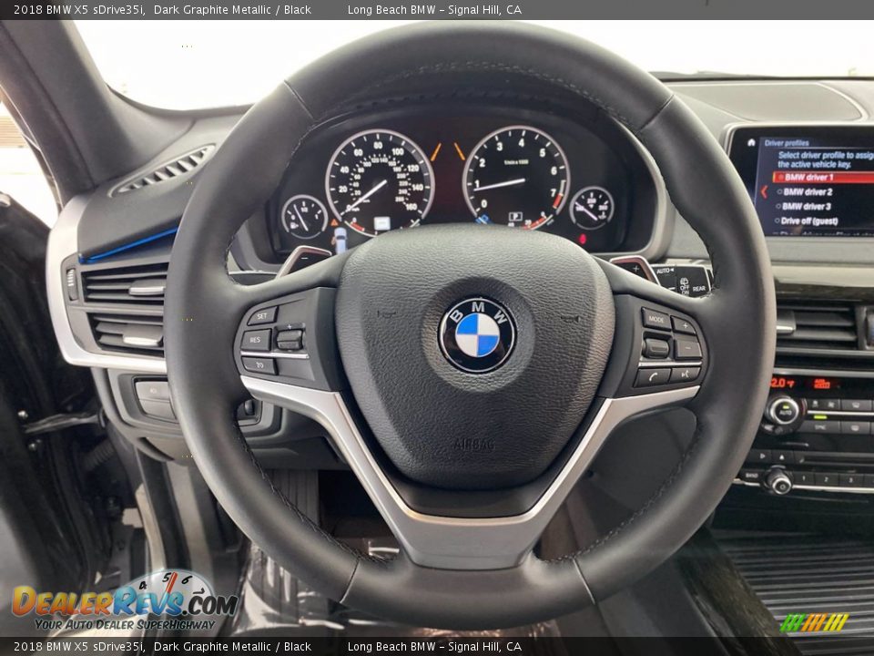 2018 BMW X5 sDrive35i Dark Graphite Metallic / Black Photo #18