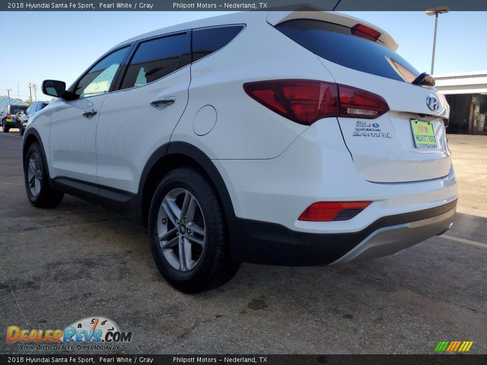2018 Hyundai Santa Fe Sport Pearl White / Gray Photo #11