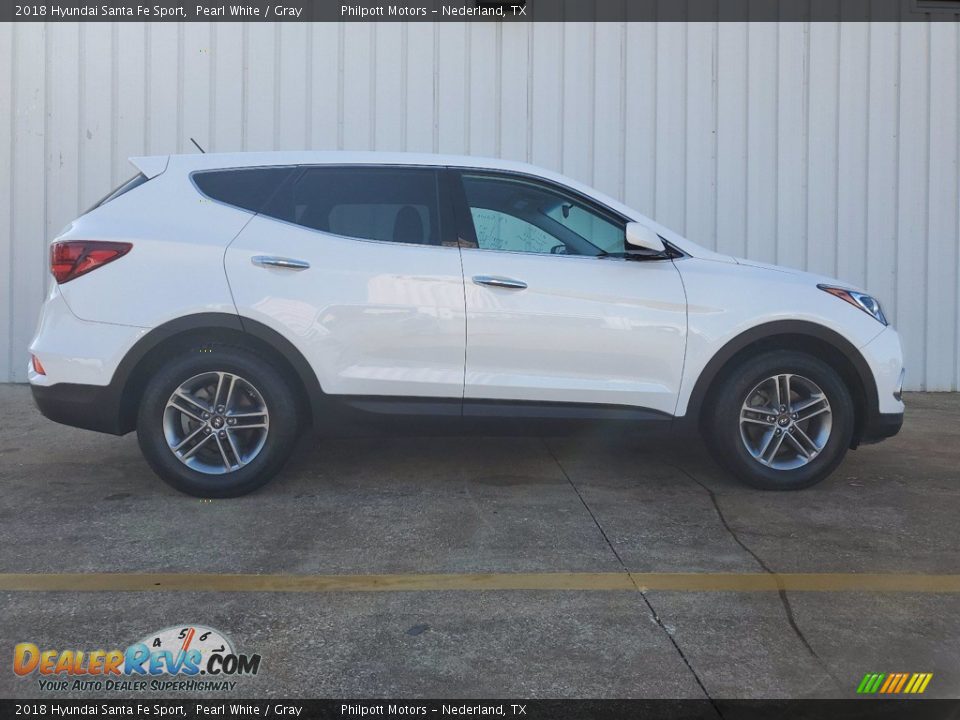 2018 Hyundai Santa Fe Sport Pearl White / Gray Photo #12