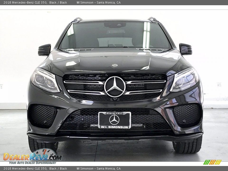 2018 Mercedes-Benz GLE 350 Black / Black Photo #2