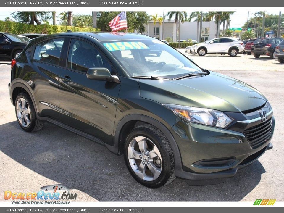 2018 Honda HR-V LX Misty Green Pearl / Black Photo #2