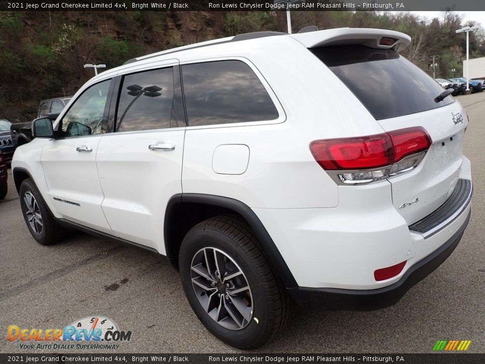2021 Jeep Grand Cherokee Limited 4x4 Bright White / Black Photo #3