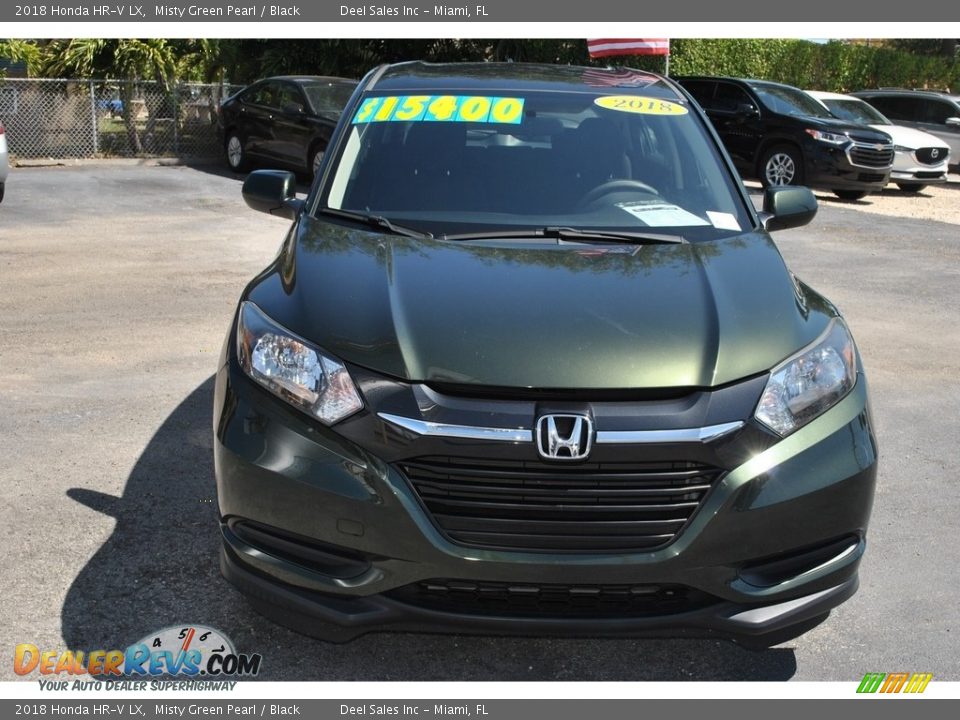 2018 Honda HR-V LX Misty Green Pearl / Black Photo #3