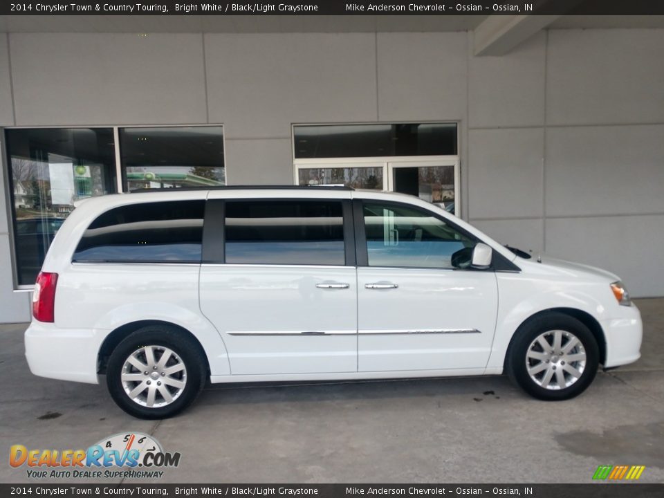 2014 Chrysler Town & Country Touring Bright White / Black/Light Graystone Photo #3