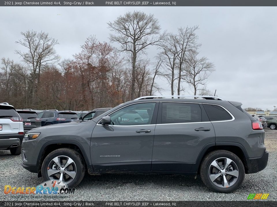 2021 Jeep Cherokee Limited 4x4 Sting-Gray / Black Photo #4