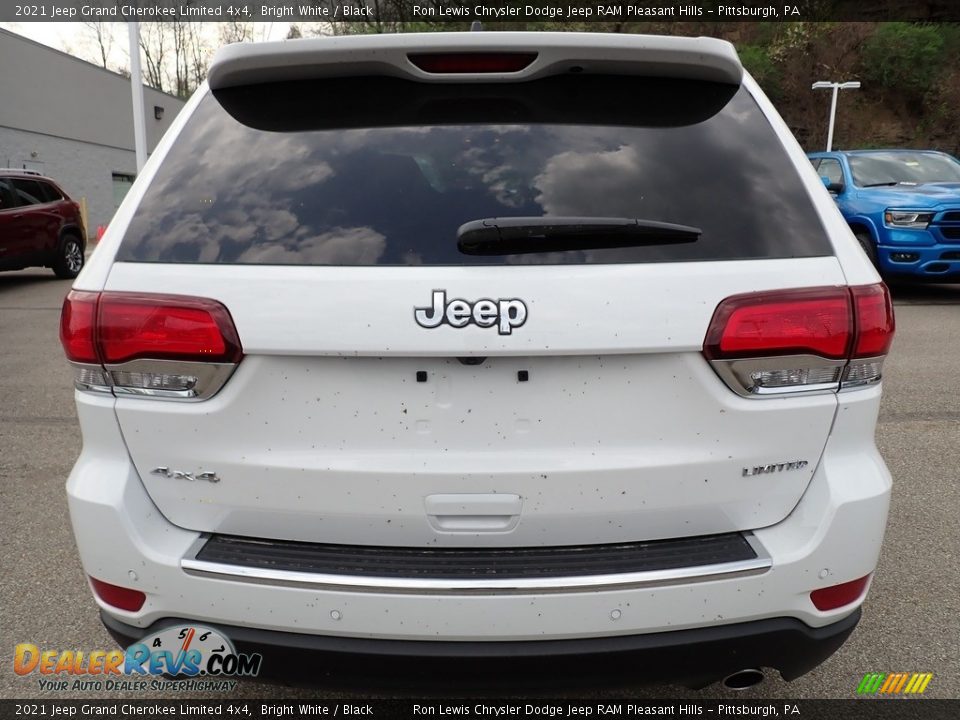 2021 Jeep Grand Cherokee Limited 4x4 Bright White / Black Photo #4