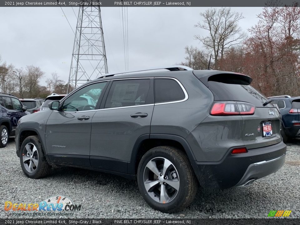 2021 Jeep Cherokee Limited 4x4 Sting-Gray / Black Photo #6