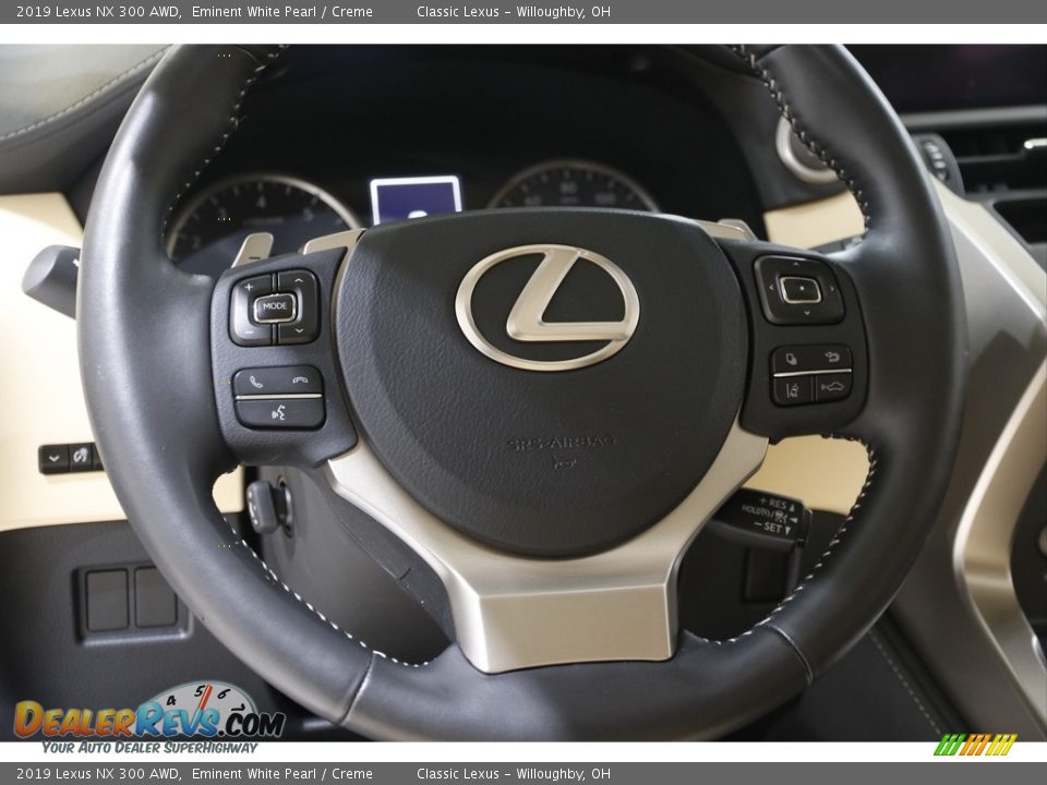 2019 Lexus NX 300 AWD Eminent White Pearl / Creme Photo #7