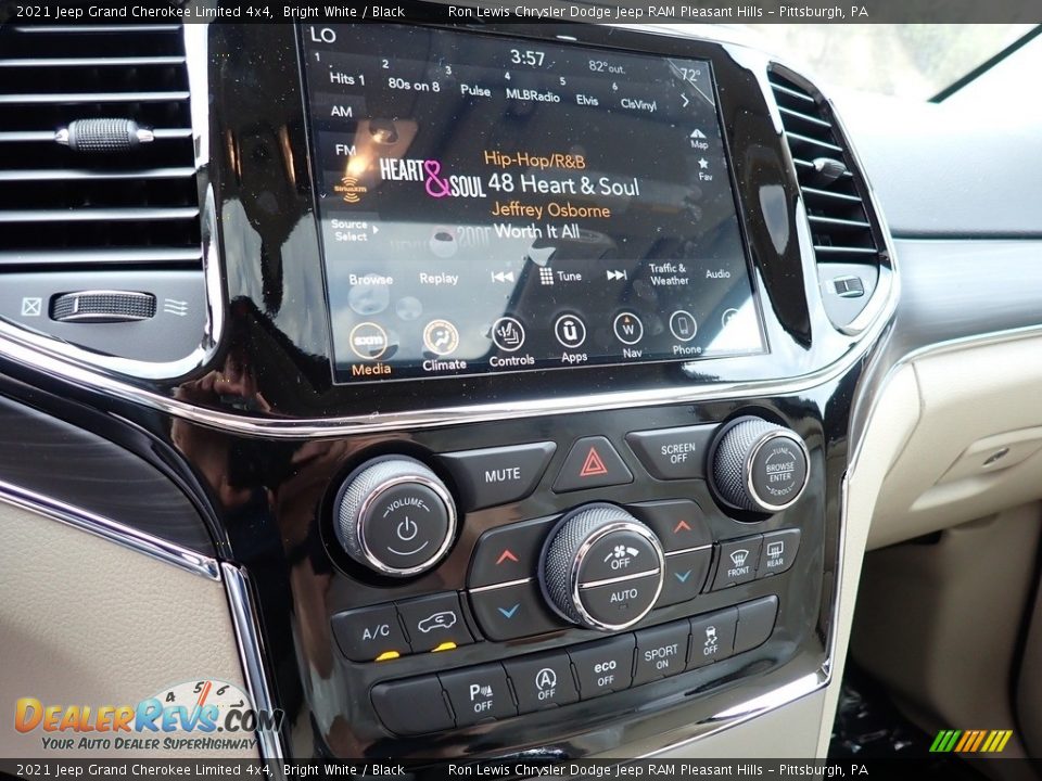 2021 Jeep Grand Cherokee Limited 4x4 Bright White / Black Photo #20