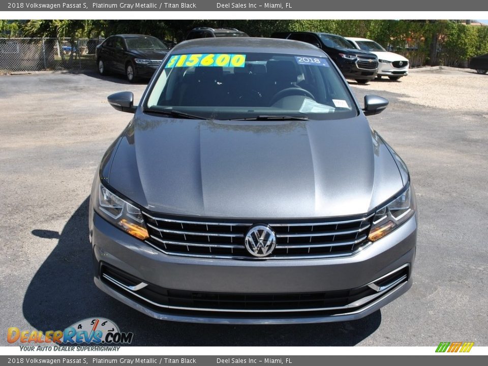 2018 Volkswagen Passat S Platinum Gray Metallic / Titan Black Photo #3