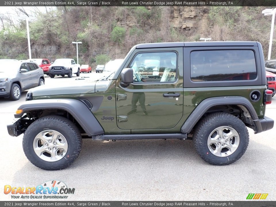 2021 Jeep Wrangler Freedom Edition 4x4 Sarge Green / Black Photo #2