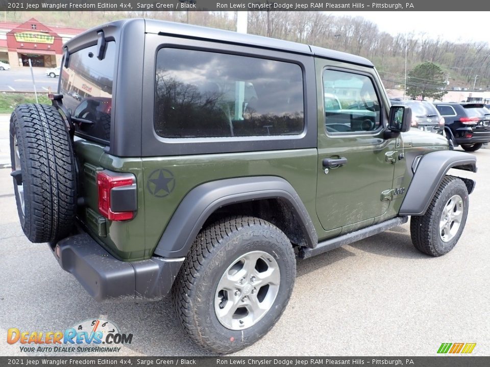 2021 Jeep Wrangler Freedom Edition 4x4 Sarge Green / Black Photo #6