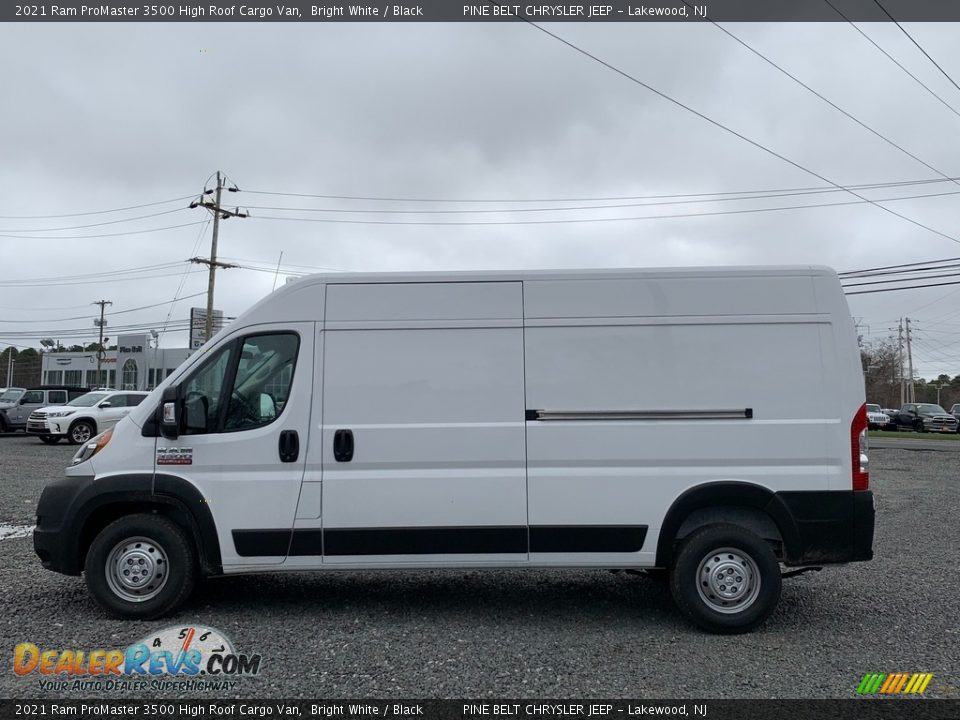 2021 Ram ProMaster 3500 High Roof Cargo Van Bright White / Black Photo #4