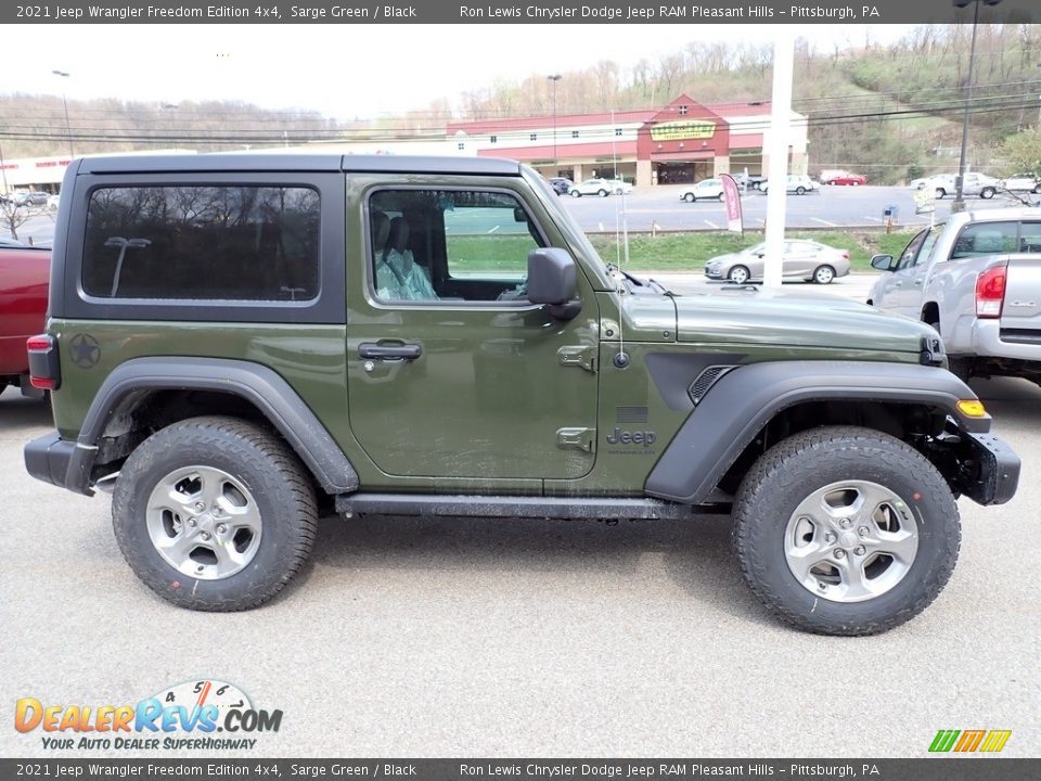 2021 Jeep Wrangler Freedom Edition 4x4 Sarge Green / Black Photo #7