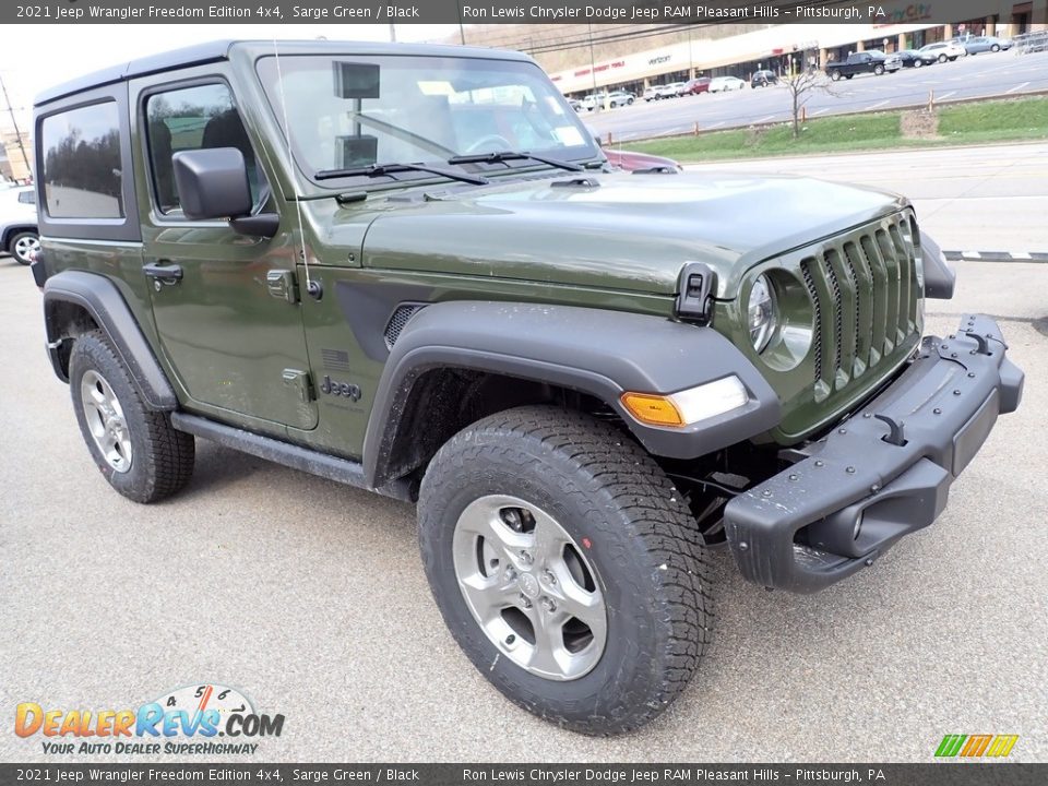 2021 Jeep Wrangler Freedom Edition 4x4 Sarge Green / Black Photo #8