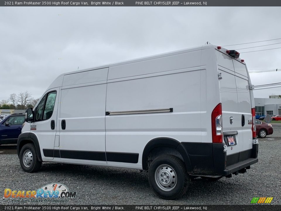 2021 Ram ProMaster 3500 High Roof Cargo Van Bright White / Black Photo #6