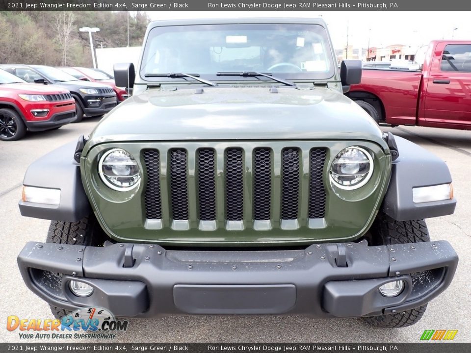 2021 Jeep Wrangler Freedom Edition 4x4 Sarge Green / Black Photo #9