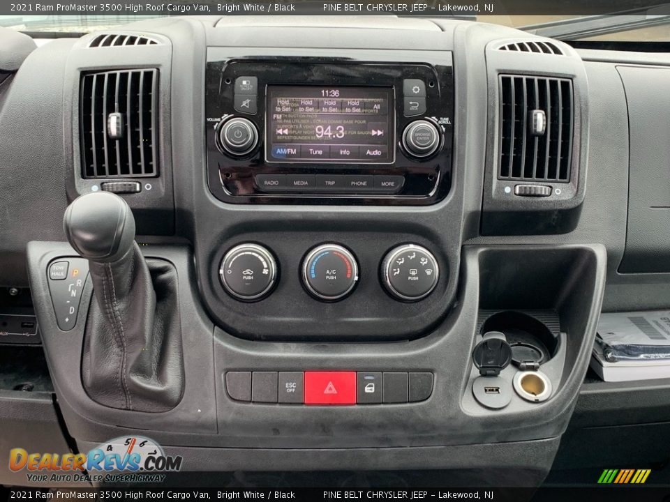 Controls of 2021 Ram ProMaster 3500 High Roof Cargo Van Photo #10