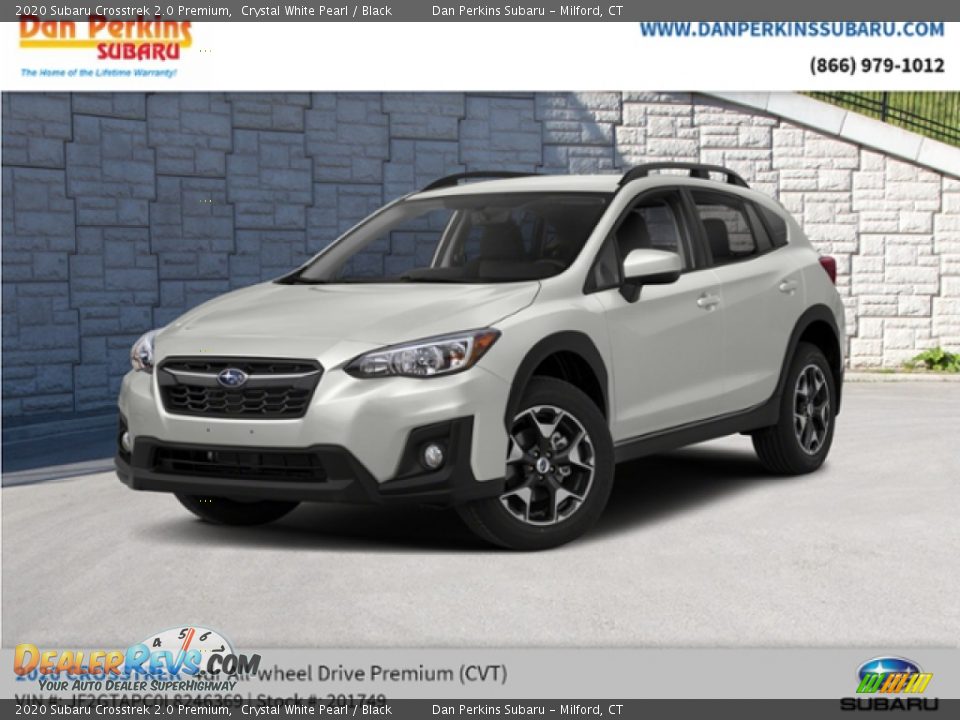 2020 Subaru Crosstrek 2.0 Premium Crystal White Pearl / Black Photo #1