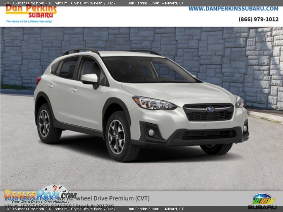 2020 Subaru Crosstrek 2.0 Premium Crystal White Pearl / Black Photo #4