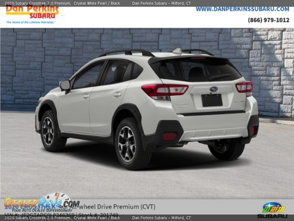 2020 Subaru Crosstrek 2.0 Premium Crystal White Pearl / Black Photo #6