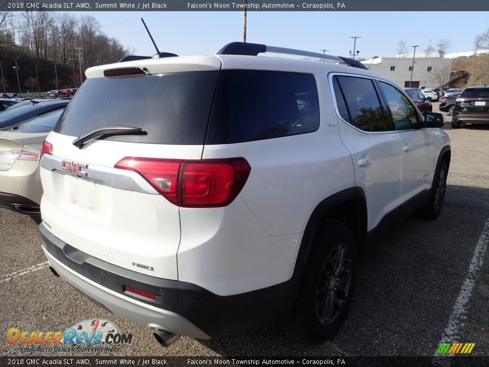 2018 GMC Acadia SLT AWD Summit White / Jet Black Photo #4