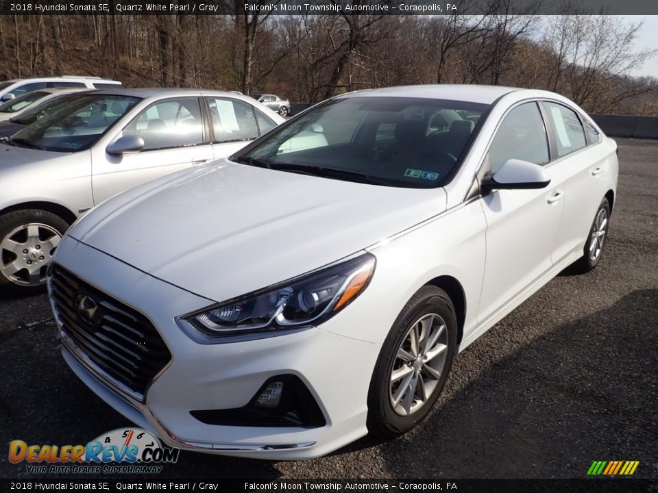 2018 Hyundai Sonata SE Quartz White Pearl / Gray Photo #1