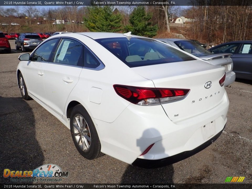 2018 Hyundai Sonata SE Quartz White Pearl / Gray Photo #2
