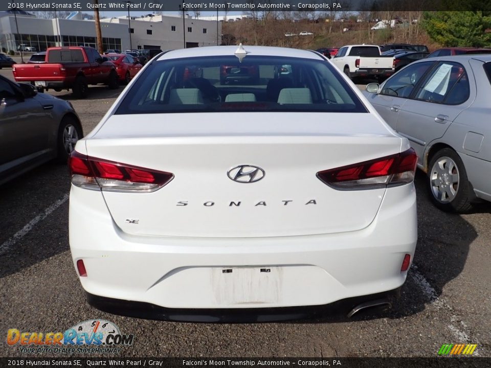 2018 Hyundai Sonata SE Quartz White Pearl / Gray Photo #3