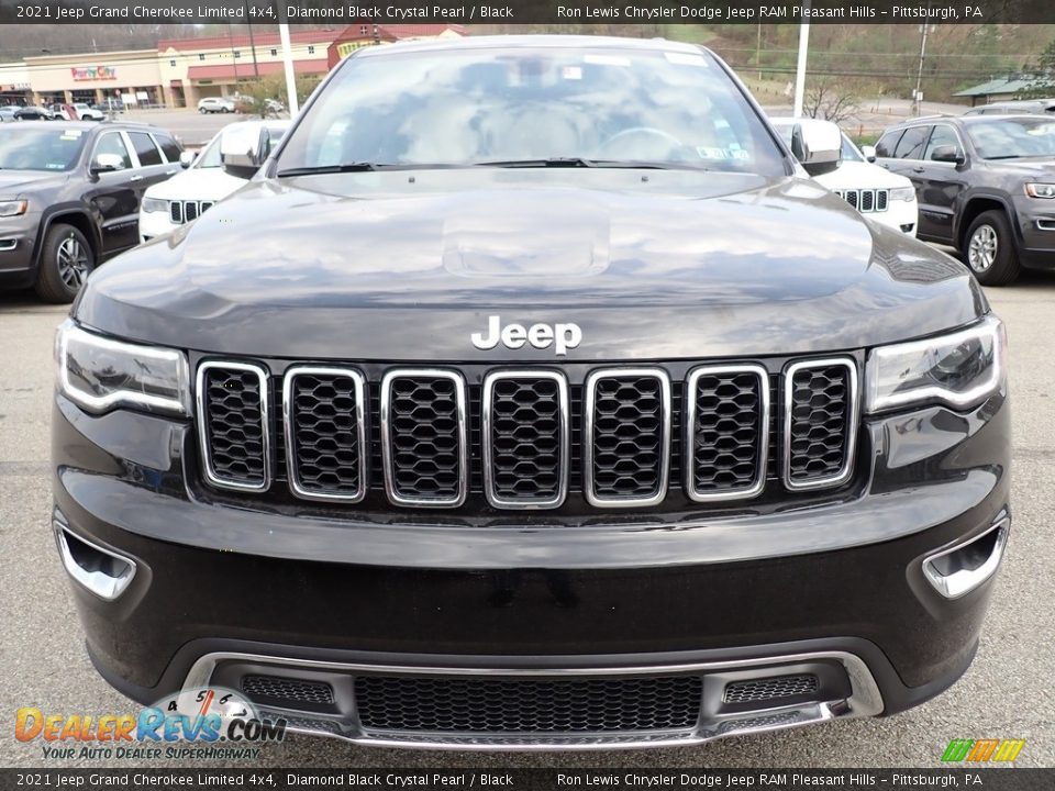2021 Jeep Grand Cherokee Limited 4x4 Diamond Black Crystal Pearl / Black Photo #9