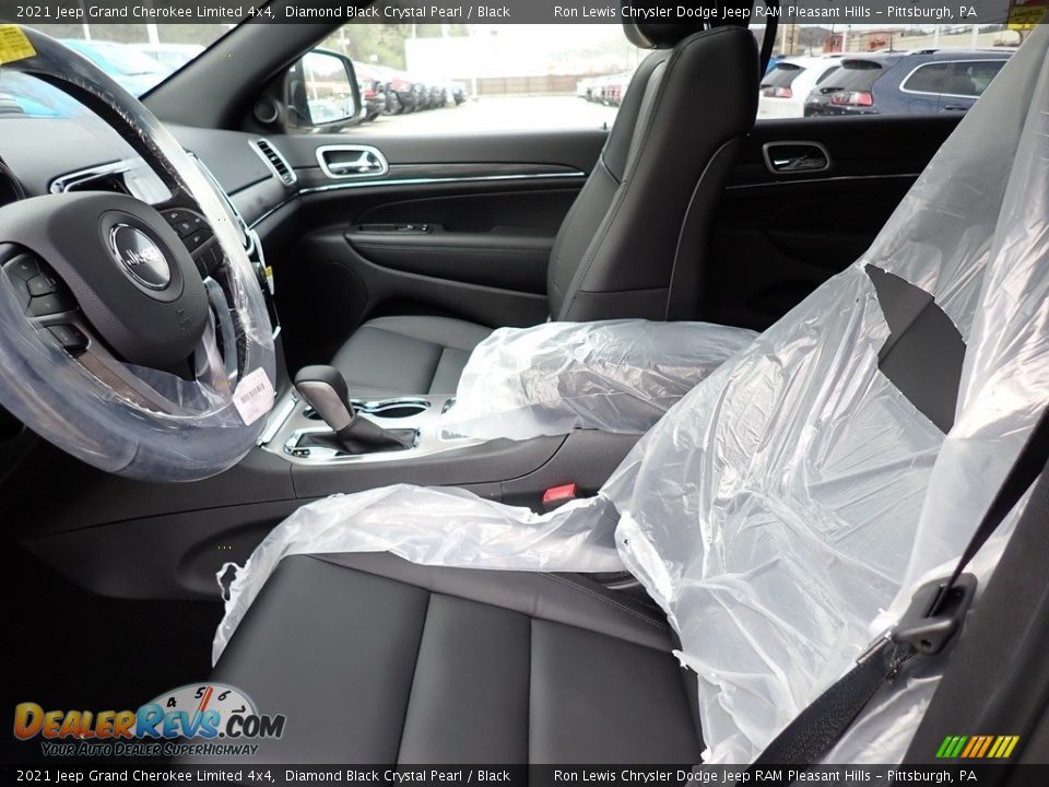 2021 Jeep Grand Cherokee Limited 4x4 Diamond Black Crystal Pearl / Black Photo #11
